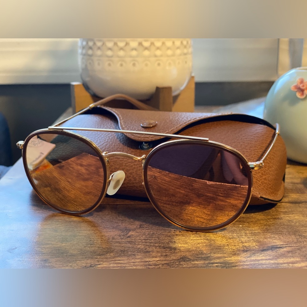 Ray Ban Round Double Bridge sunglasses